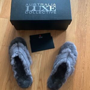 Australia Luxe Collective Charcoal Women's Slippers